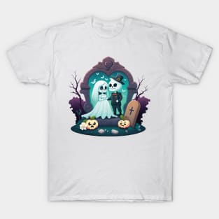 Cute Ghost Couple T-Shirt